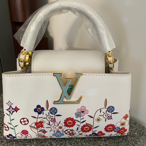 White Floral Women's Bag NWT - Picture 5 of 5